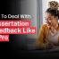 Tips to deal with dissertation feedback